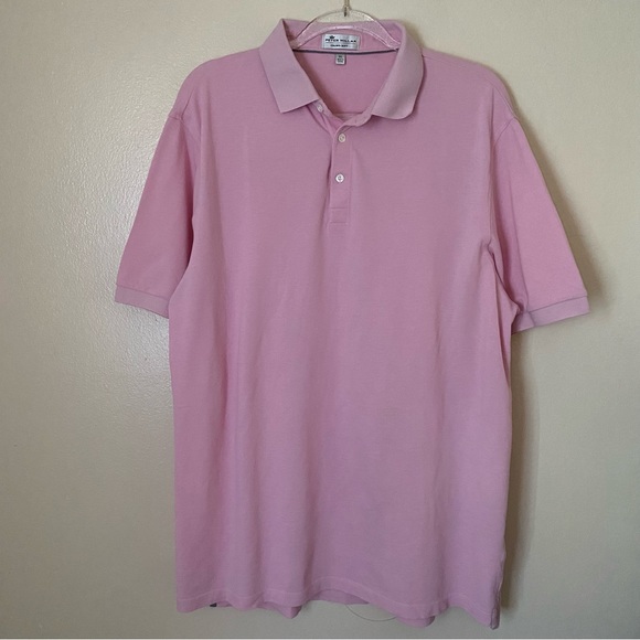 Peter Millar Crown Soft Light Pink Short Sleeve Polo Shirt - Picture 1 of 7